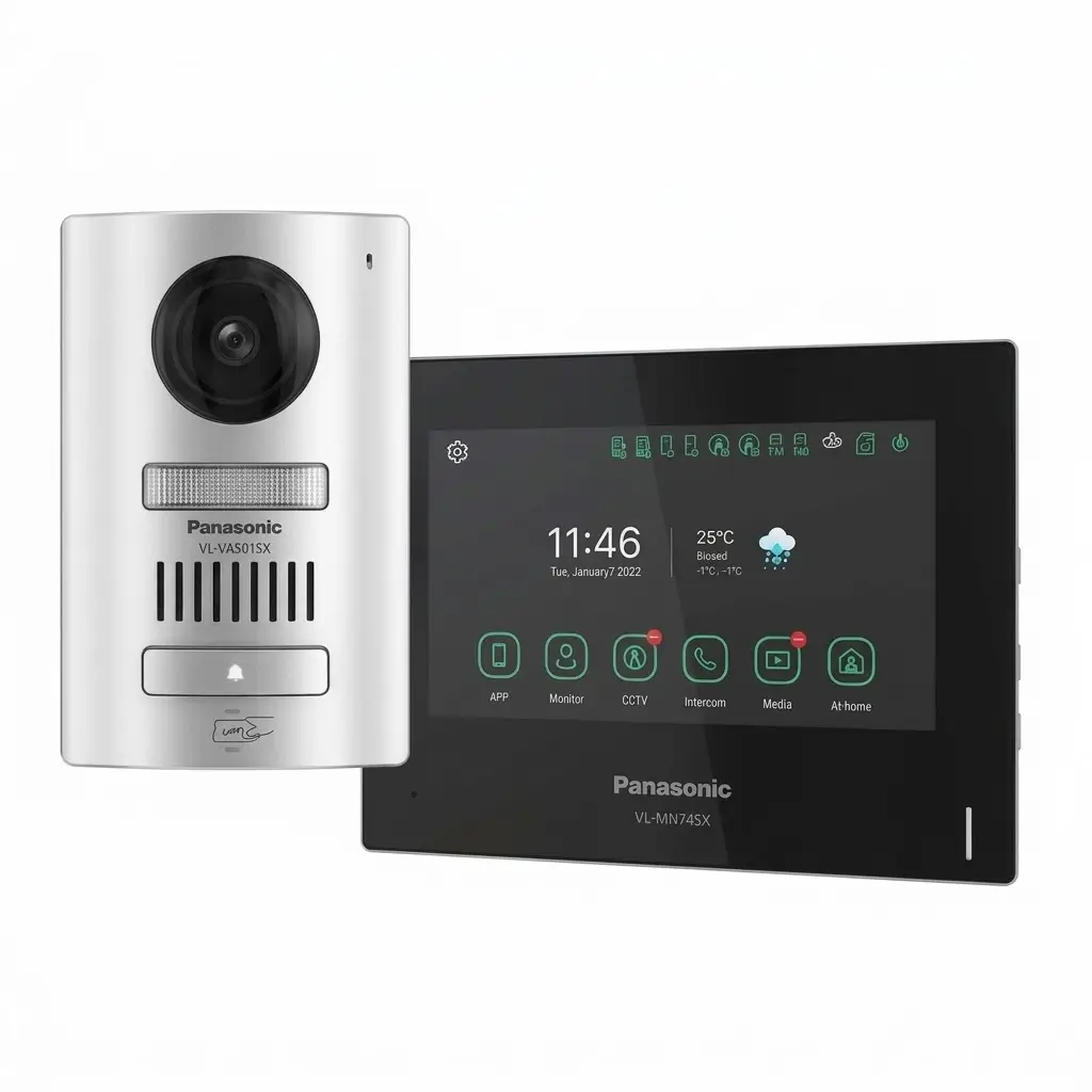 panasonic vl sa74 ip video door phone kit with rfid unlock mobile app