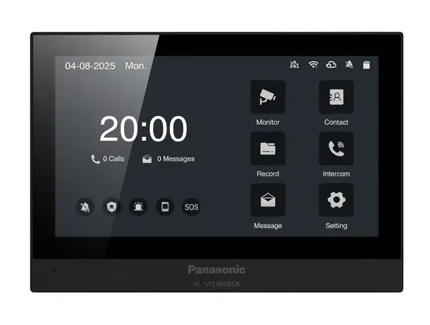 panasonic vl vq3000sx 7 inch sip touch screen room monitor